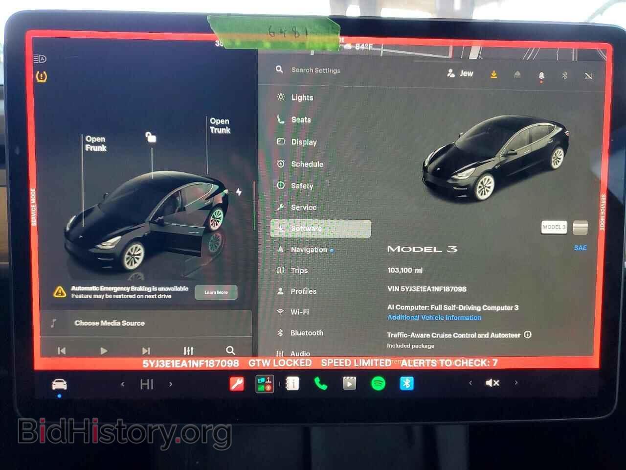 2022 TESLA MODEL 3 - VIN: 5YJ3E1EA1NF187098 - Photo 9