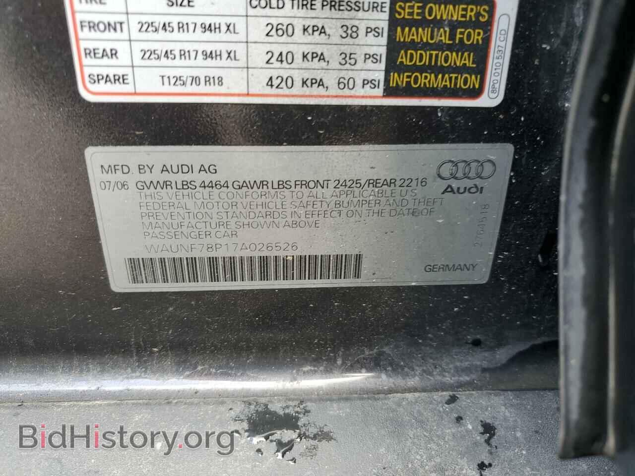 2007 AUDI A3 - VIN: WAUNF78P17A026526 - Фото 13