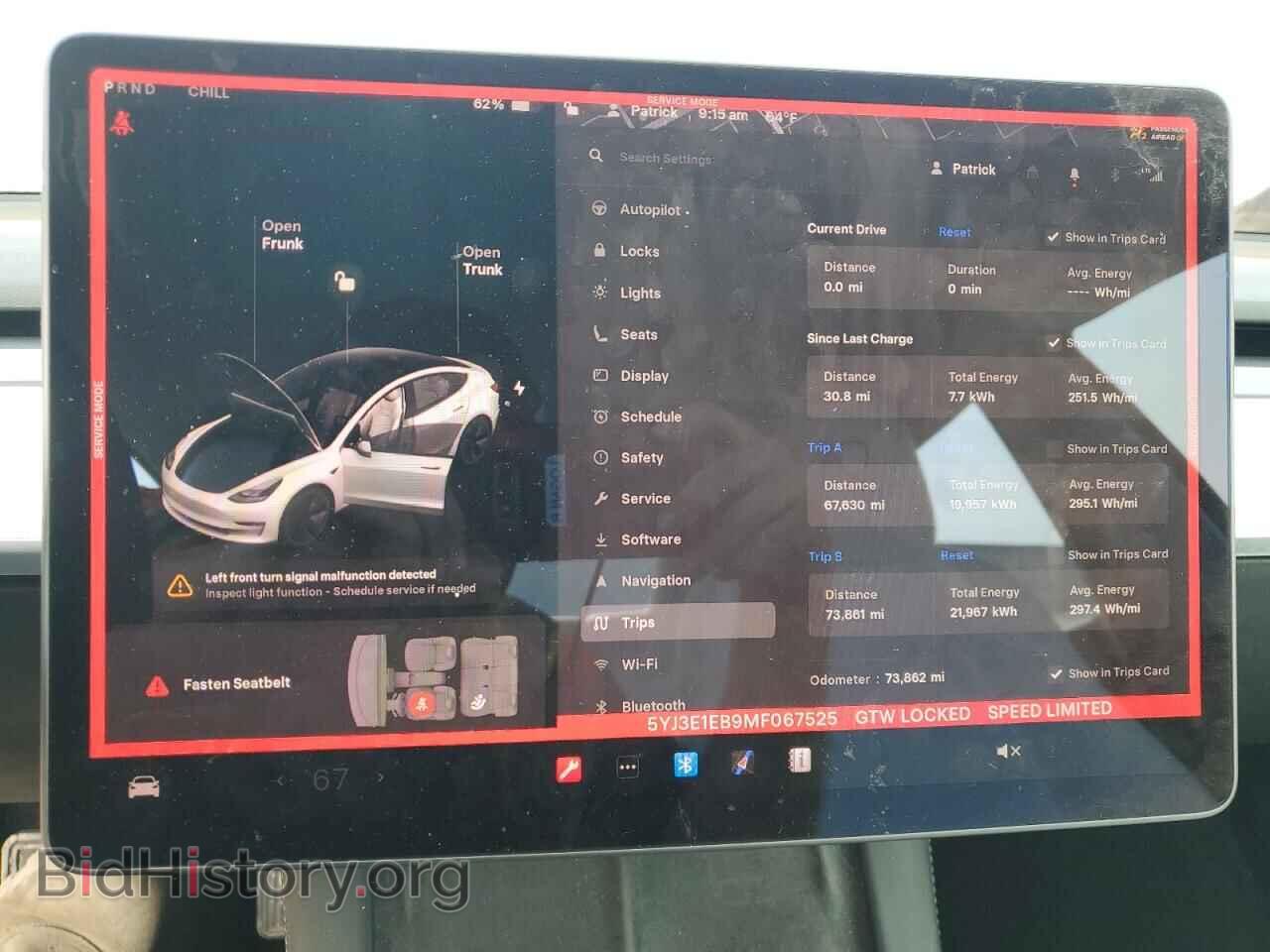 2021 TESLA MODEL 3 - VIN: 5YJ3E1EB9MF067525 - Фото 9