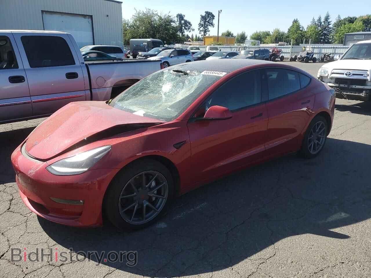 Photo 5YJ3E1EB0MF869431 - TESLA MODEL 3 2021