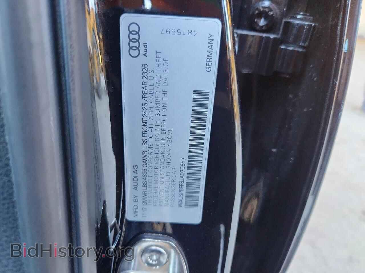 2018 AUDI A3 - VIN: WAUSPBFF8JA070687 - Photo 13