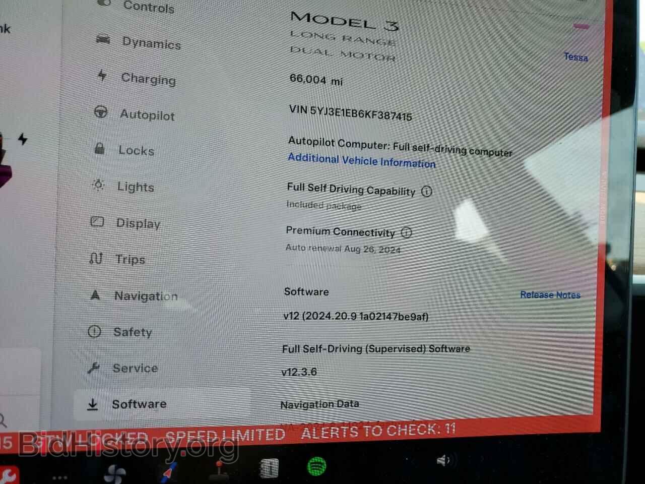 2019 TESLA MODEL 3 - VIN: 5YJ3E1EB6KF387415 - Фото 9