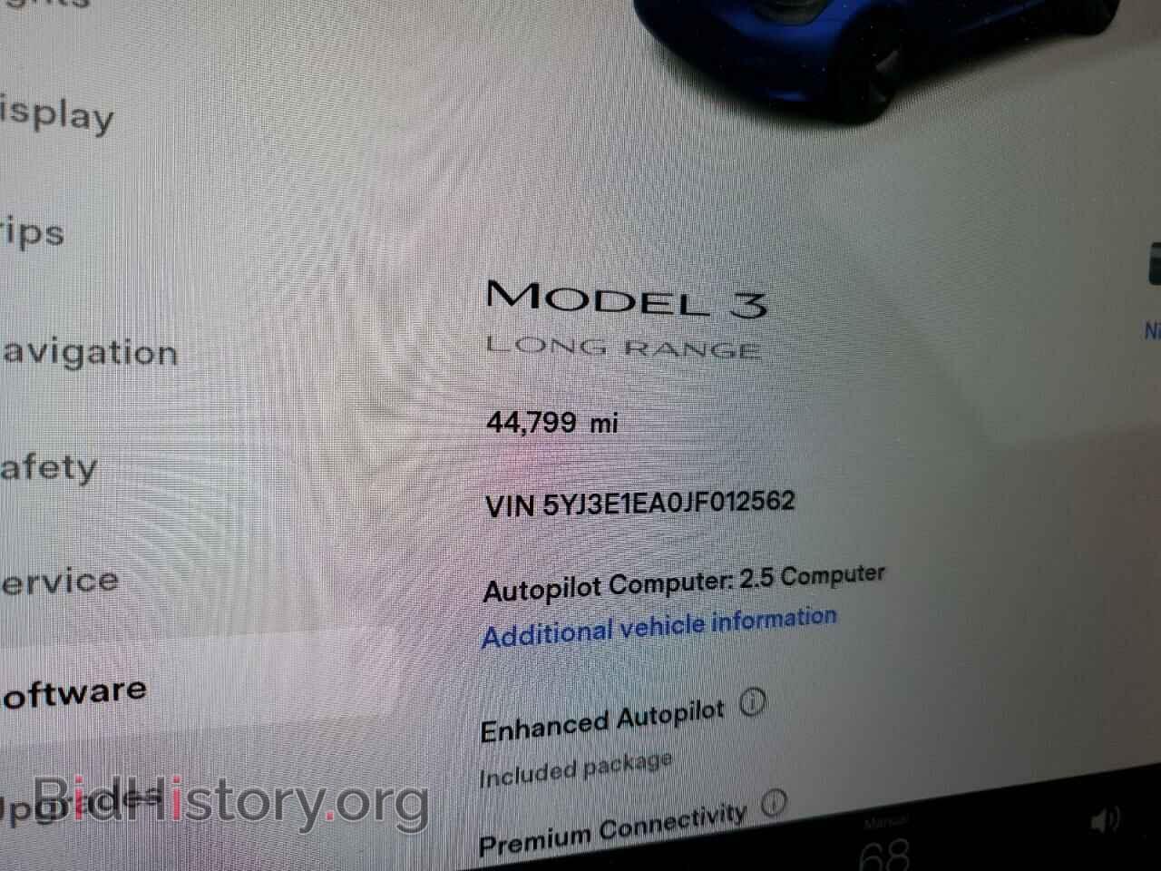 2018 TESLA MODEL 3 - VIN: 5YJ3E1EA0JF012562 - Фото 8