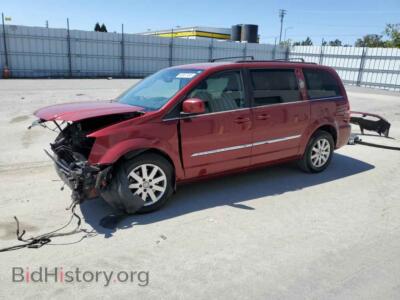 2016 Chrysler MINIVAN Touring, burgundy — VIN 2C4RC1BG9GR197989, Copart