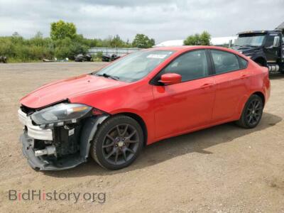 2016 Dodge DART SE, красный — VIN 1C3CDFAA1GD736688, Copart