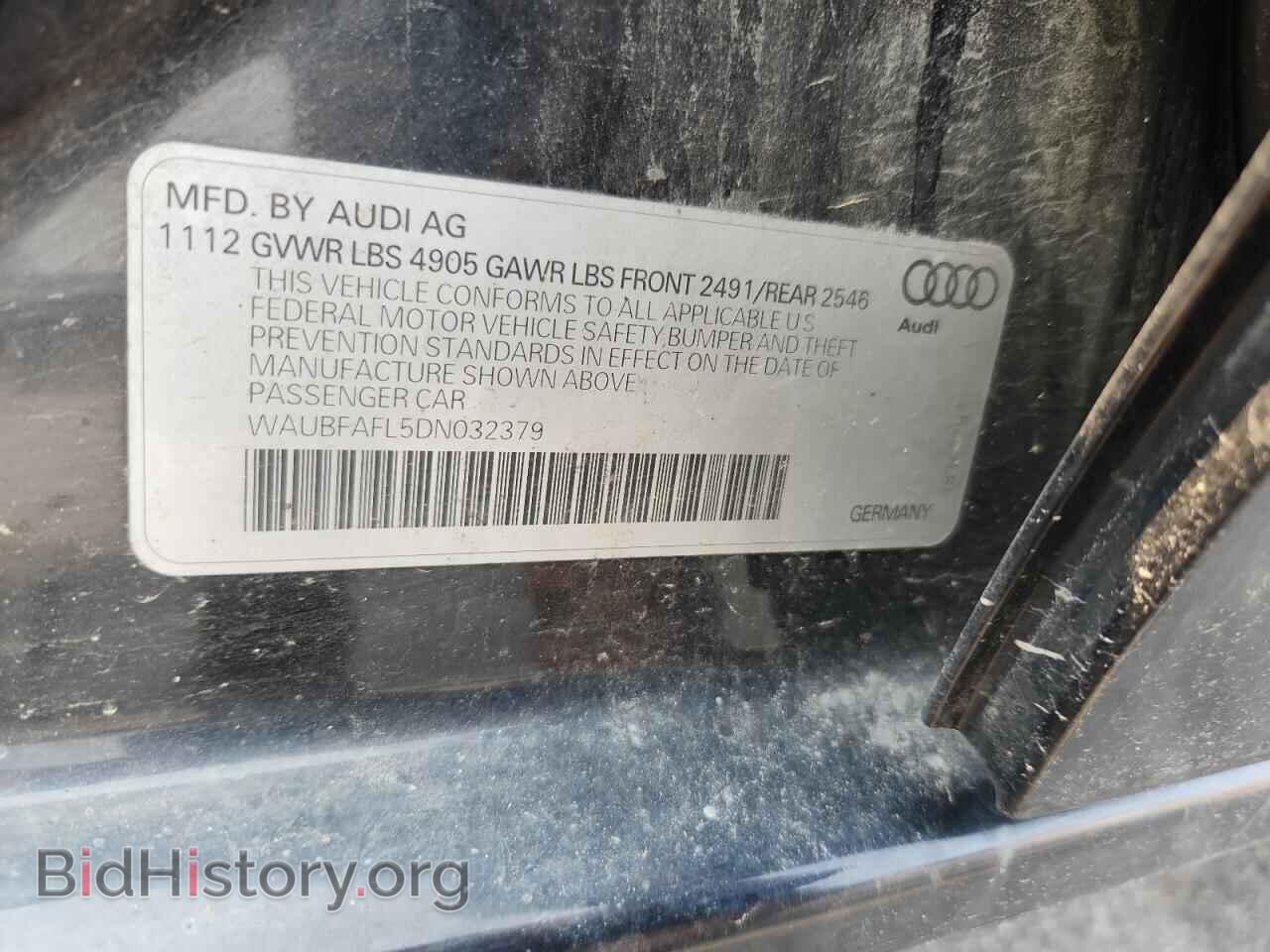 2013 AUDI A4 - VIN: WAUBFAFL5DN032379 - Photo 12