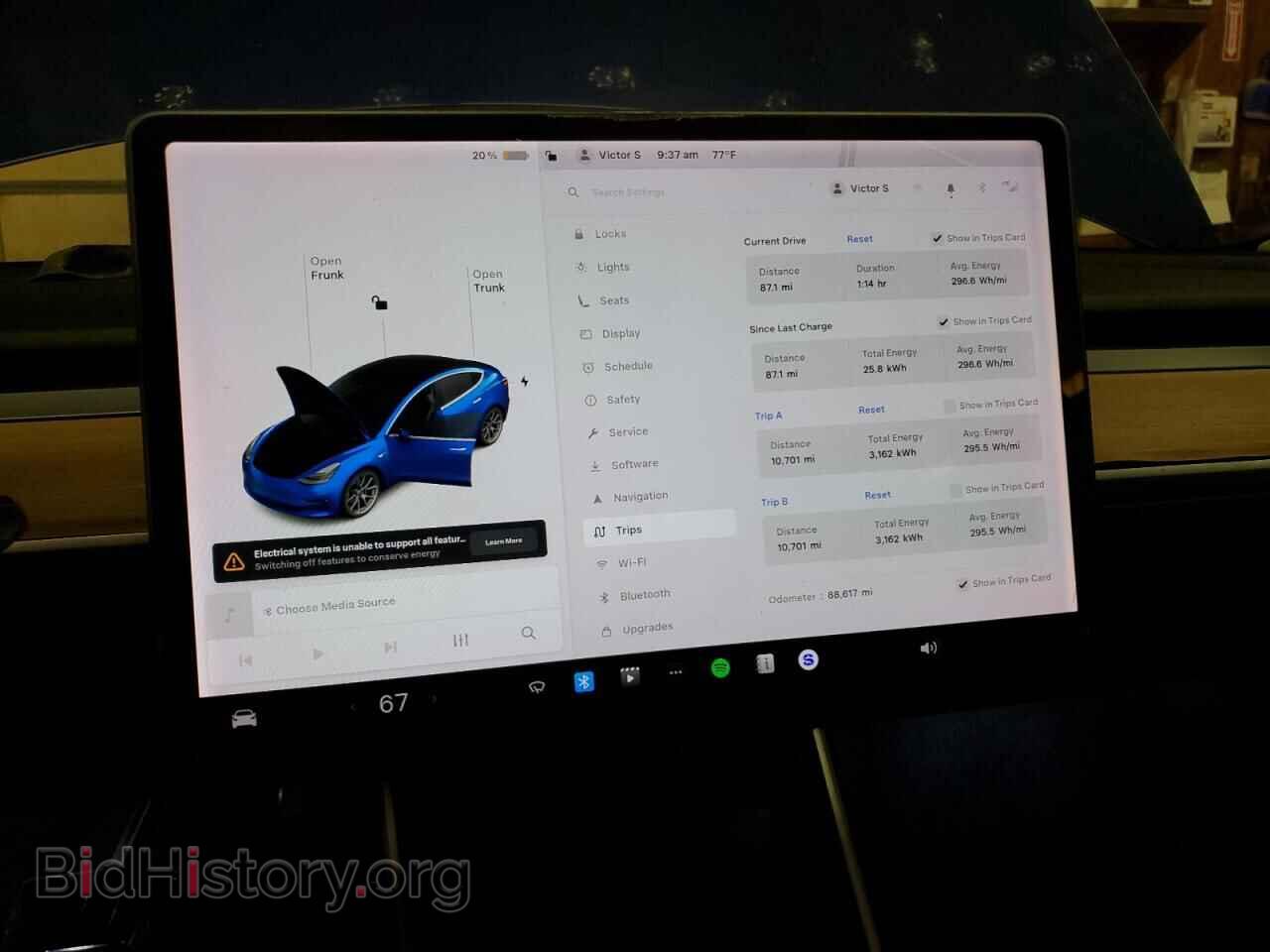 2019 TESLA MODEL 3 - VIN: 5YJ3E1EB4KF452827 - Photo 9