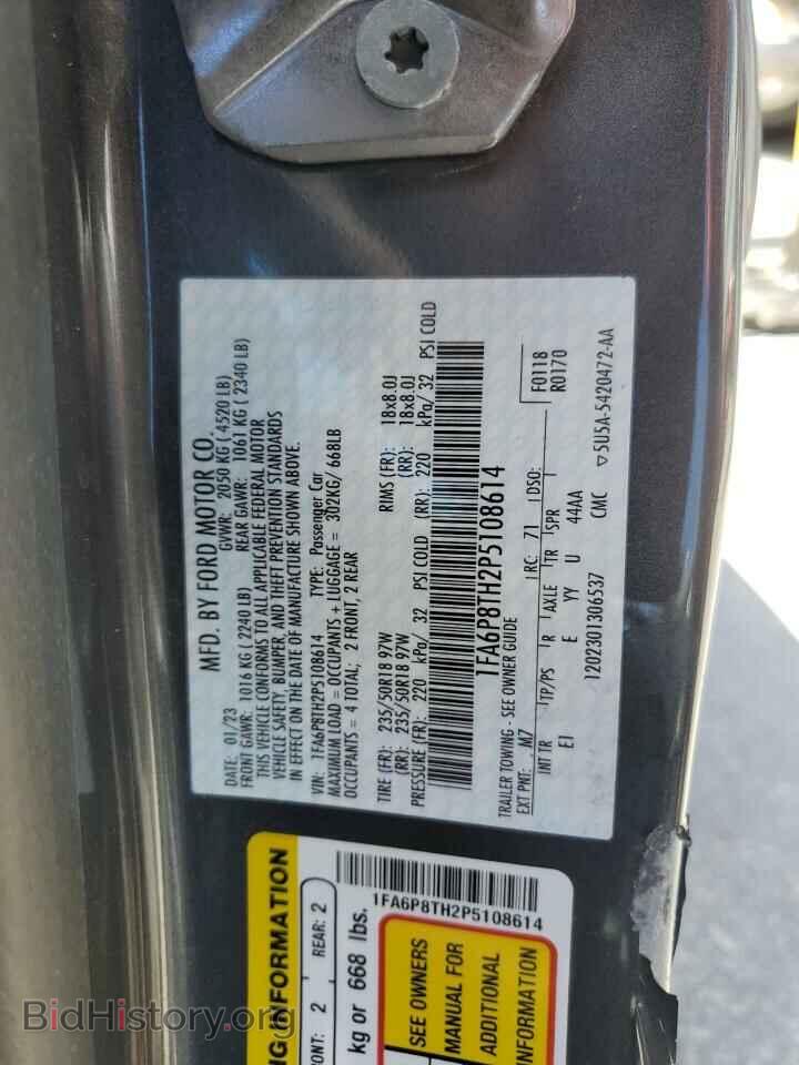 2023 FORD ALL Models - VIN: 1FA6P8TH2P5108614 - Фото 12