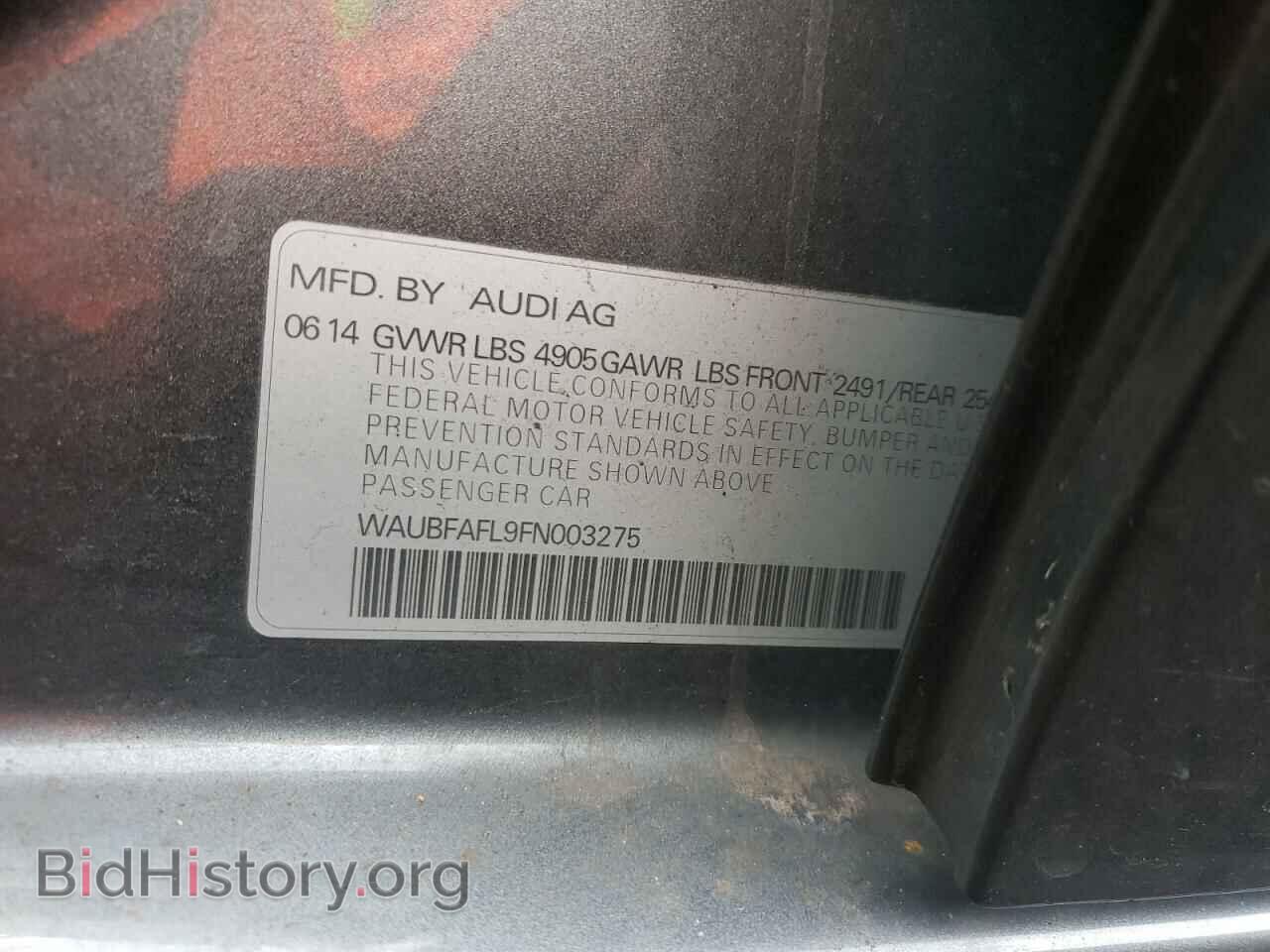2015 AUDI A4 - VIN: WAUBFAFL9FN003275 - Фото 10
