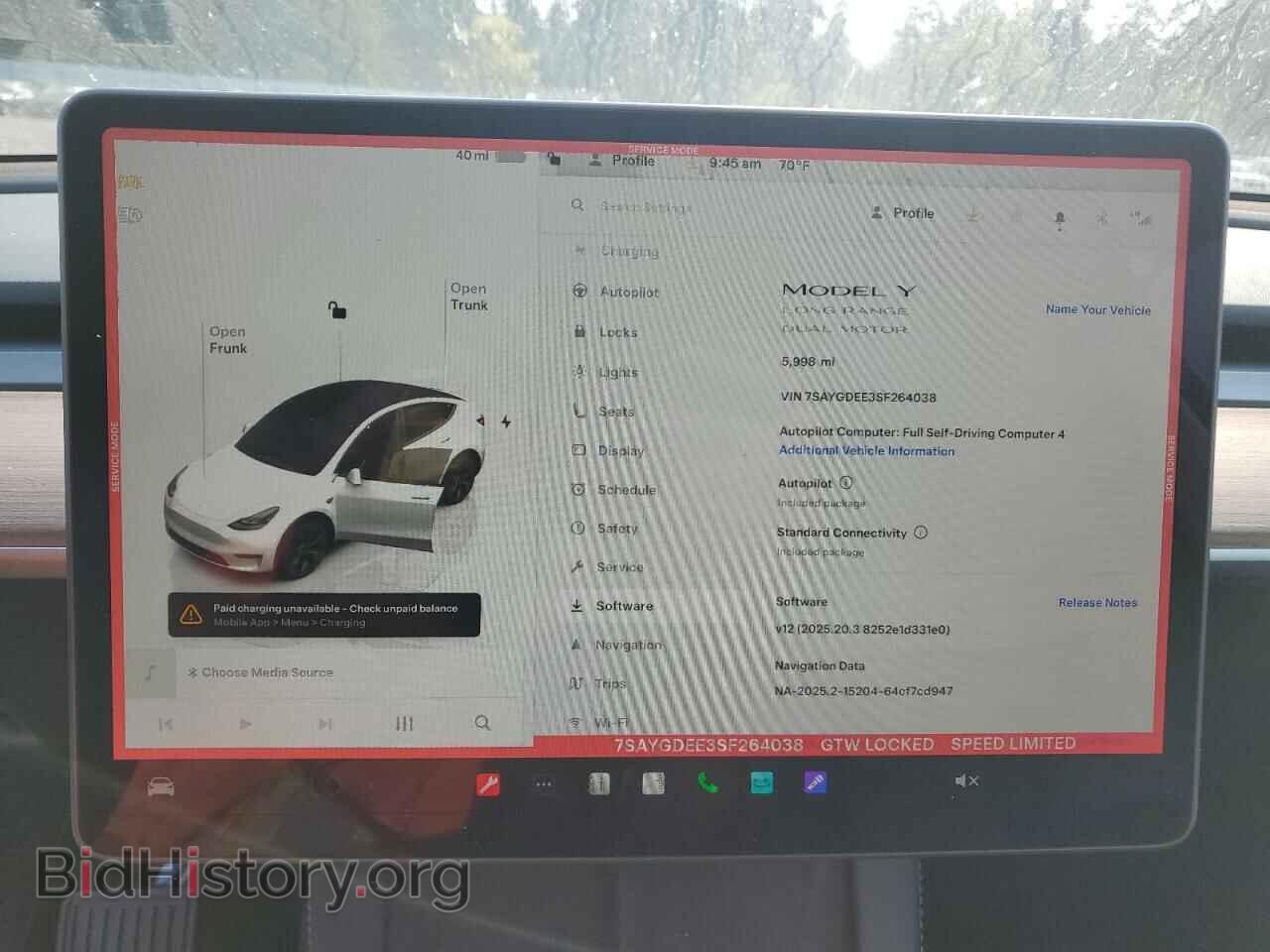 2025 TESLA MODEL Y - VIN: 7SAYGDEE3SF264038 - Фото 9