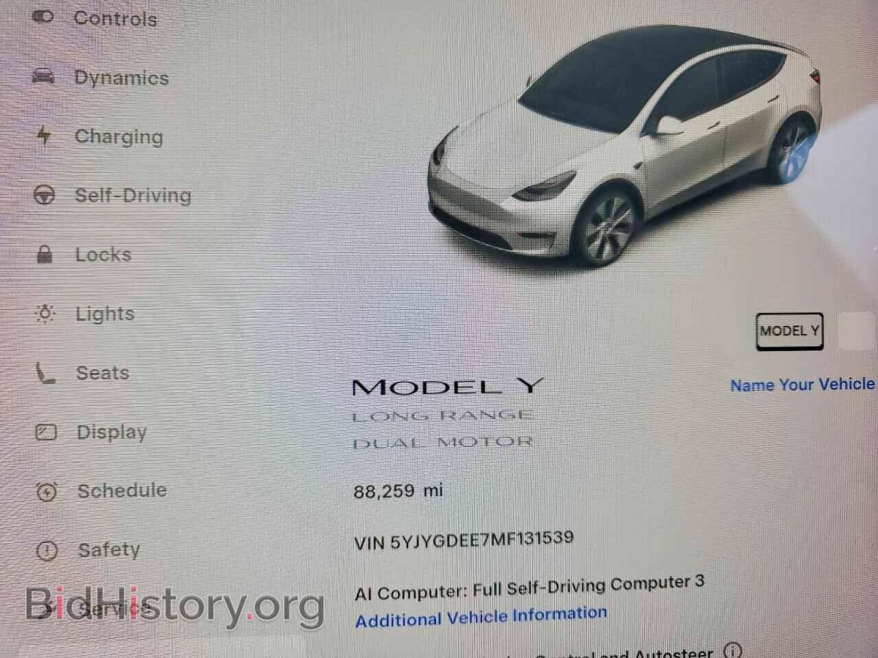 2021 TESLA MODEL Y - VIN: 5YJYGDEE7MF131539 - Photo 9