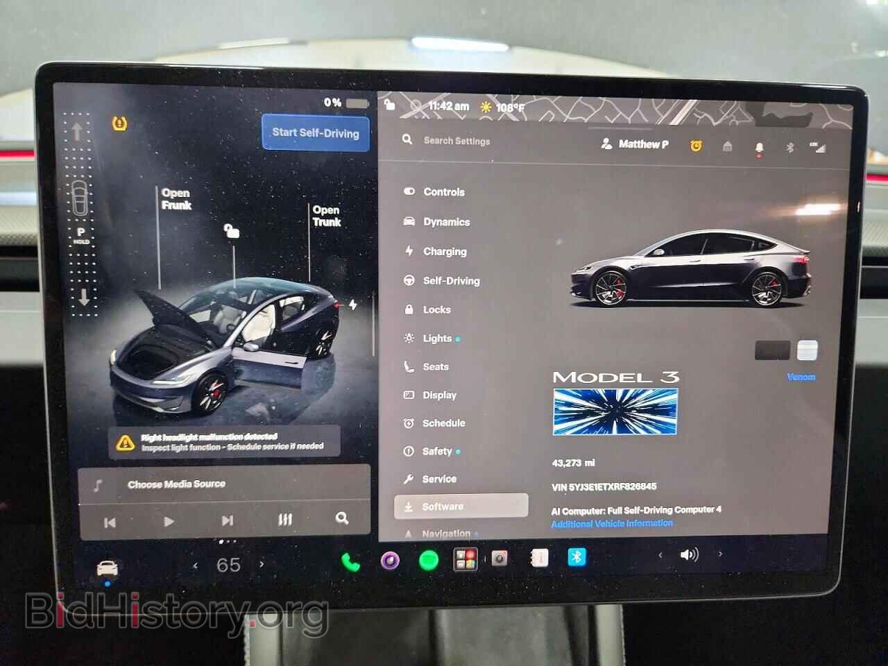 2024 TESLA MODEL 3 - VIN: 5YJ3E1ETXRF826845 - Фото 9