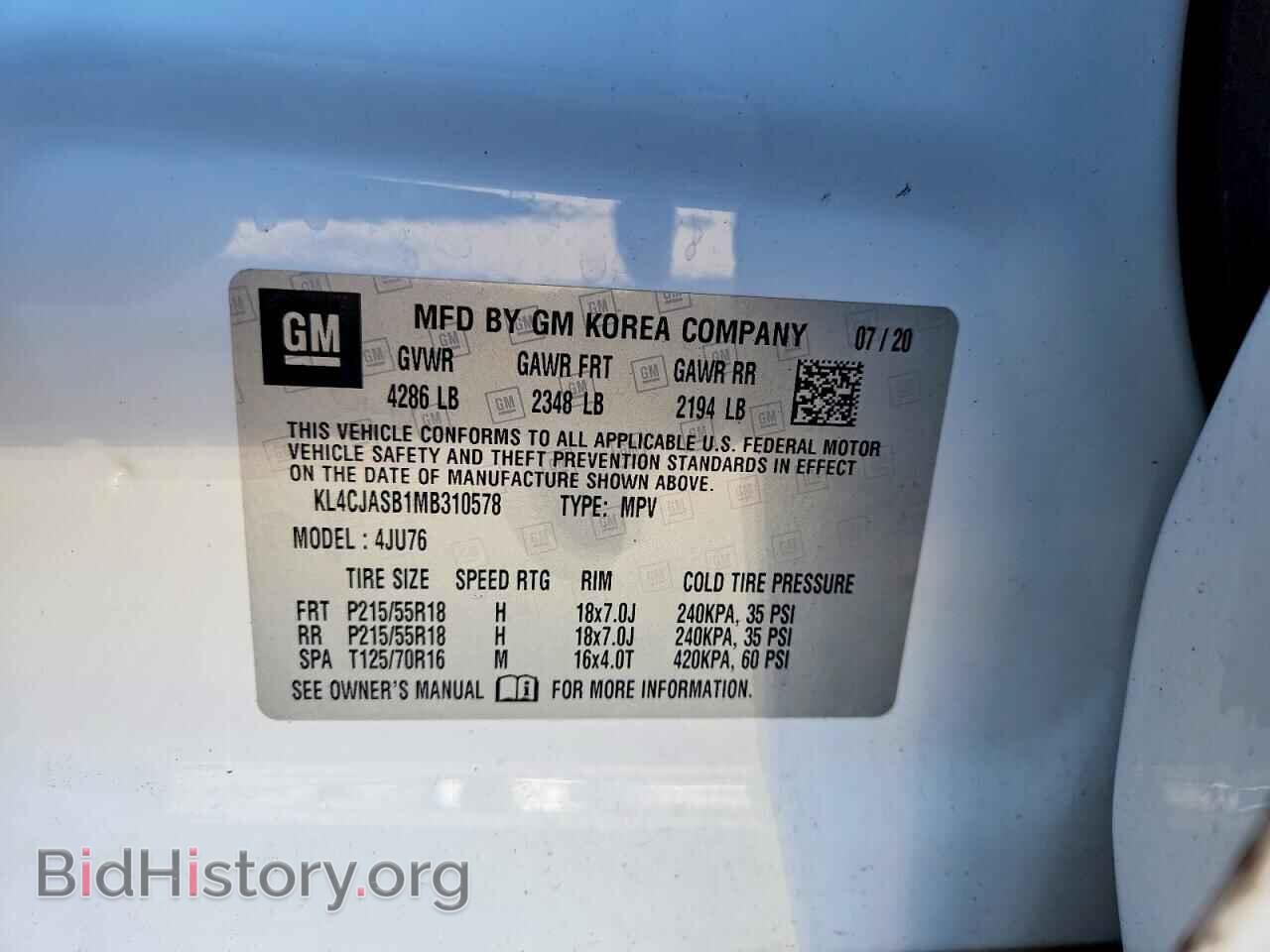 2021 BUICK ENCORE - VIN: KL4CJASB1MB310578 - Photo 14