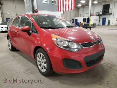 2012 Kia RIO RIO EX, красный — VIN KNADN5A3XC6027360, Copart