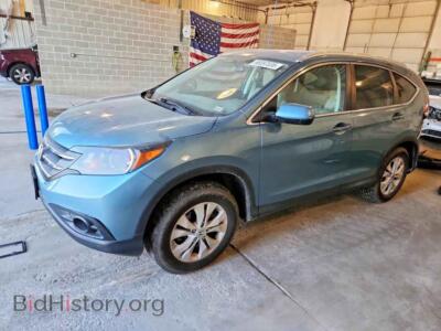 2014 Honda CRV EXL, teal — VIN 2HKRM4H79EH717737, Copart