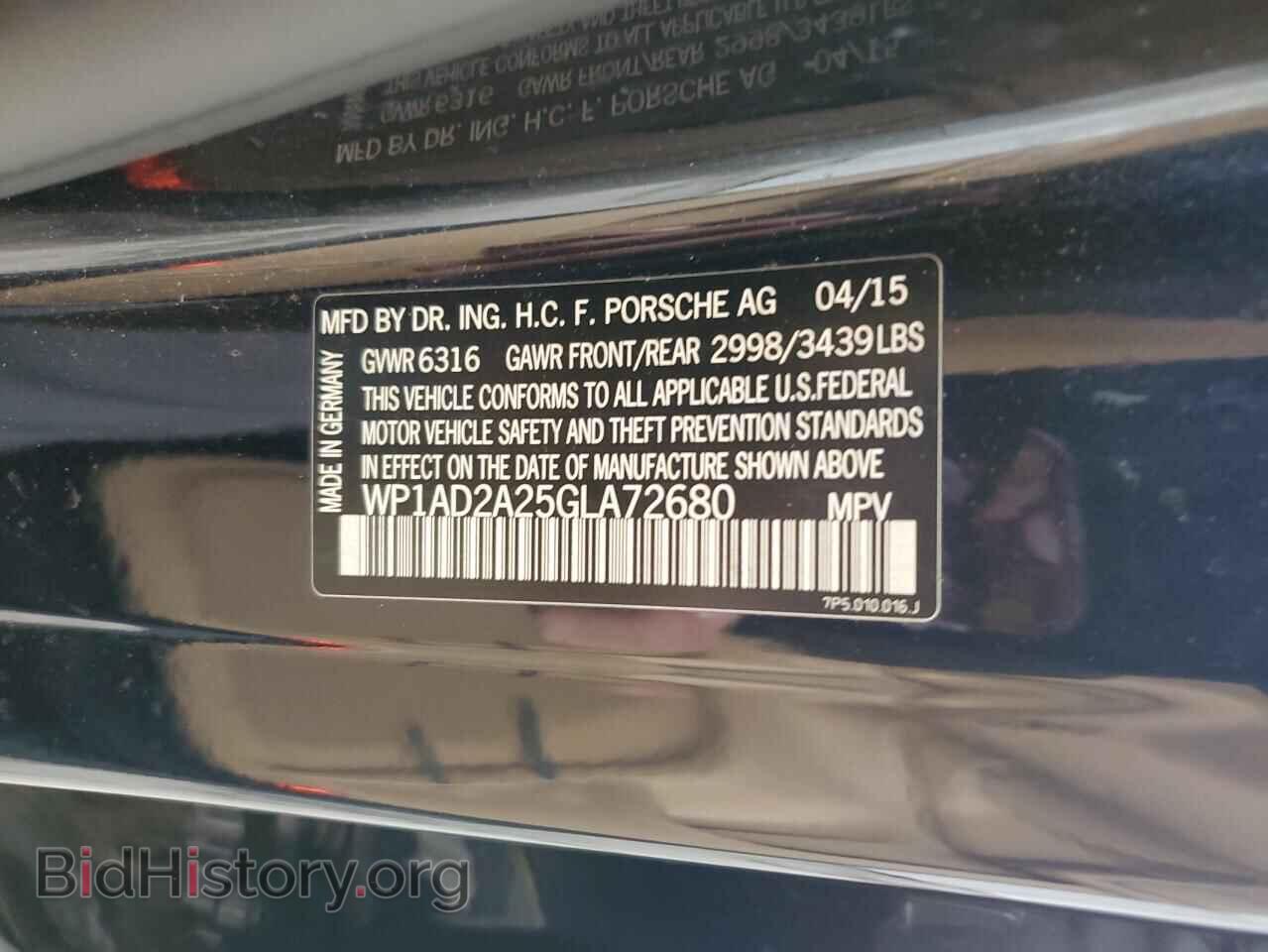2016 PORSCHE CAYENNE - VIN: WP1AD2A25GLA72680 - Фото 13