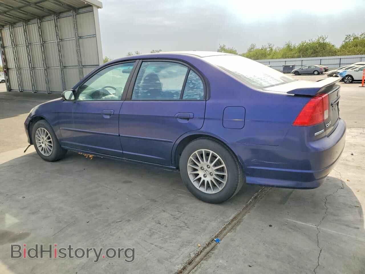 2005 HONDA CIVIC - VIN: 2HGES16555H612014 - Фото 2