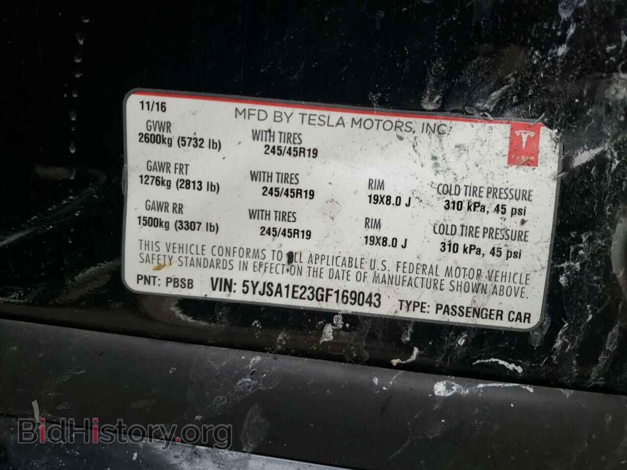 2016 TESLA MODEL S - VIN: 5YJSA1E23GF169043 - Photo 10