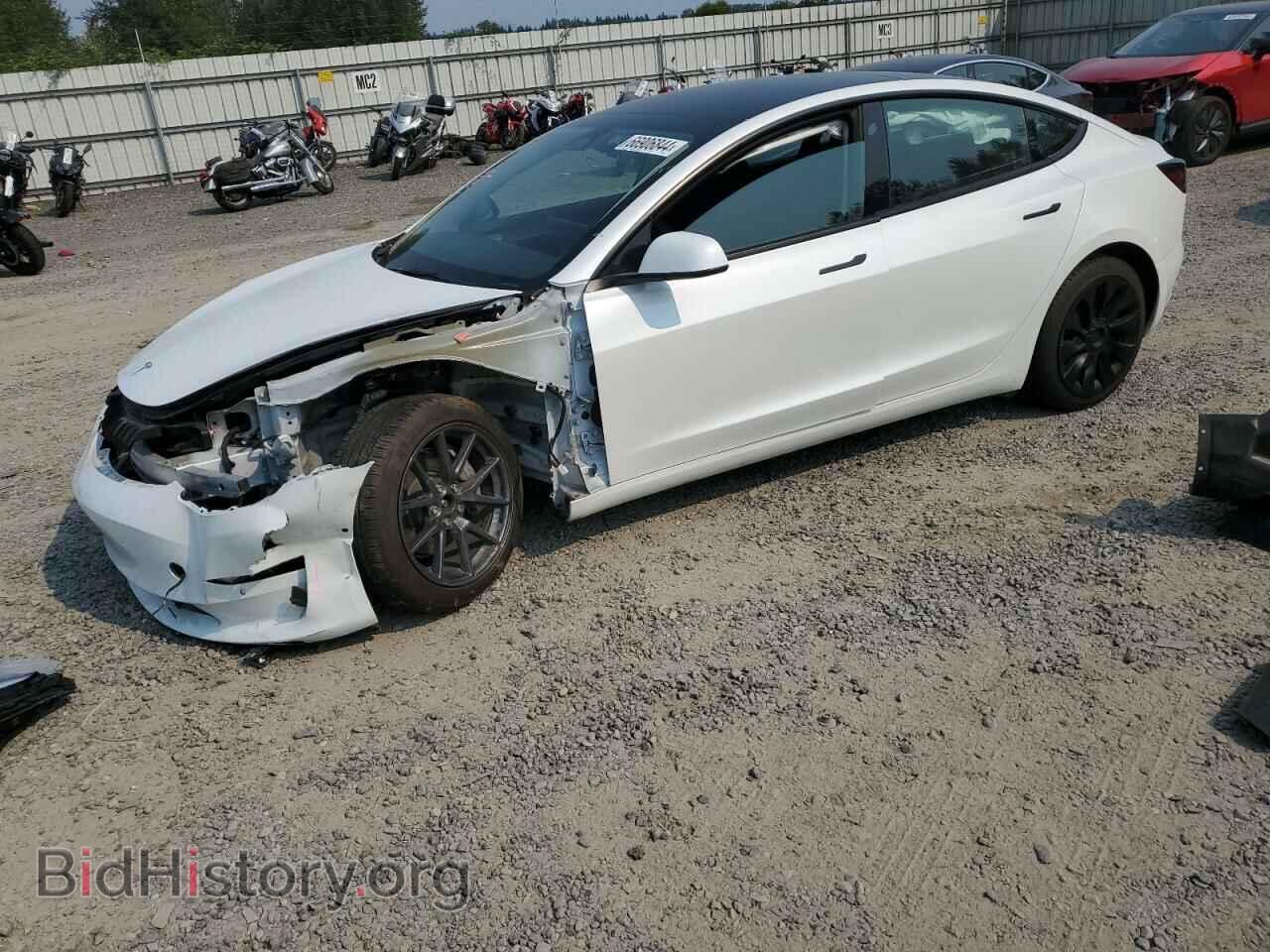 Photo 5YJ3E1EB0NF295107 - TESLA MODEL 3 2022