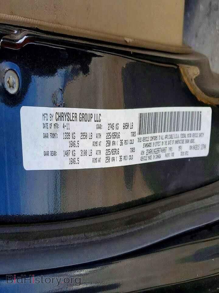 2011 DODGE CARAVAN - VIN: 2D4RN1AG2BR740087 - Фото 13