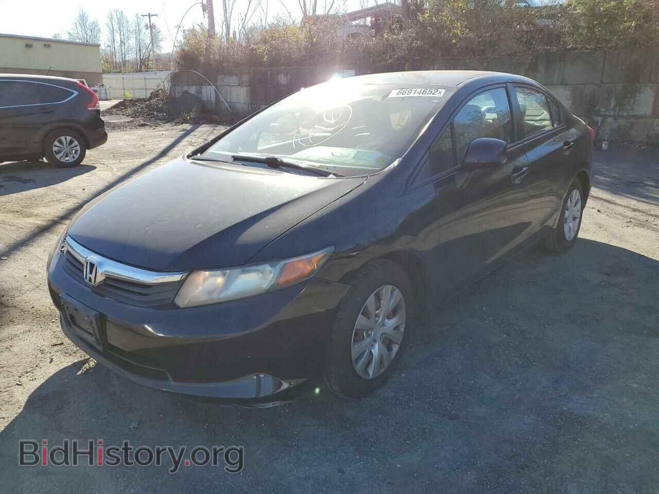 2012 HONDA CIVIC - VIN: 2HGFB2F54CH562875 - Фото 2
