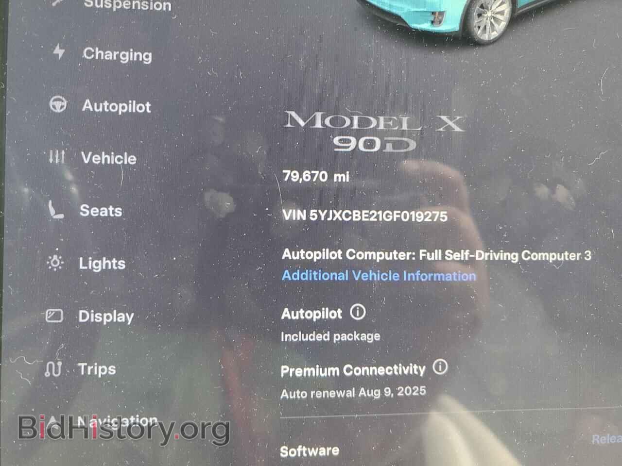 2016 TESLA MODEL X - VIN: 5YJXCBE21GF019275 - Фото 9