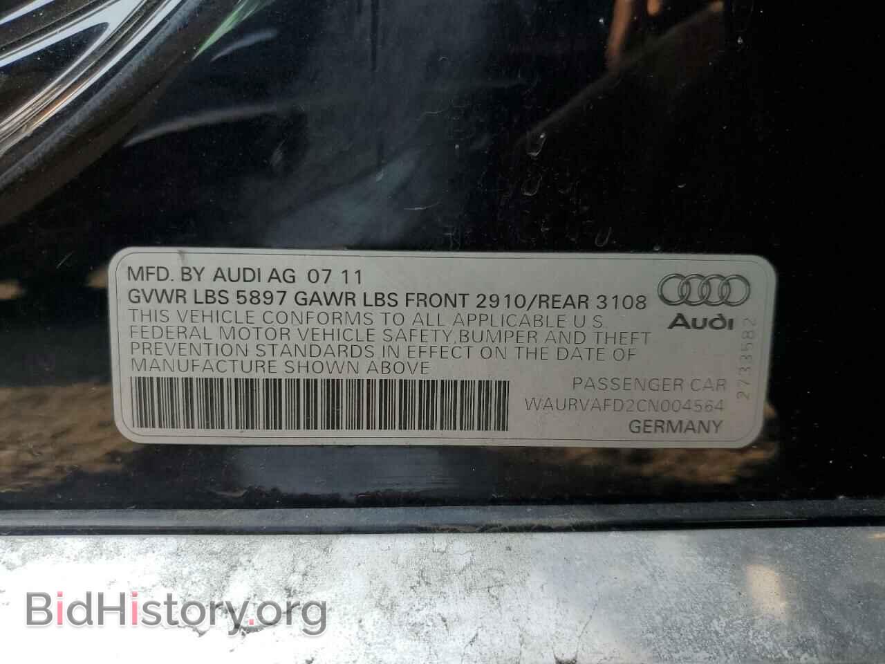 2012 AUDI A8 - VIN: WAURVAFD2CN004564 - Photo 12