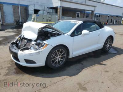2011 Mitsubishi ECLIPSE Spyder GS, white — VIN 4A37L5EF0BE001202, Copart