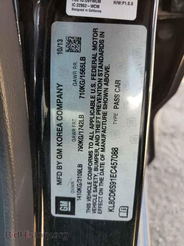2014 CHEVROLET SPARK - VIN: KL8CD6S91EC457088 - Фото 12