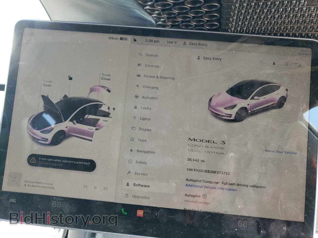 2022 TESLA MODEL 3 - VIN: 5YJ3E1EB3NF273733 - Photo 9