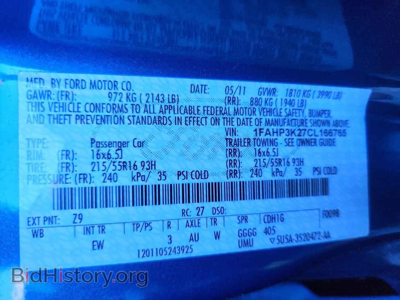 2012 FORD FOCUS - VIN: 1FAHP3K27CL166765 - Photo 13