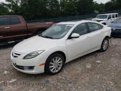 2012 Mazda 6 I, белый — VIN 1YVHZ8CH8C5M13052, Copart