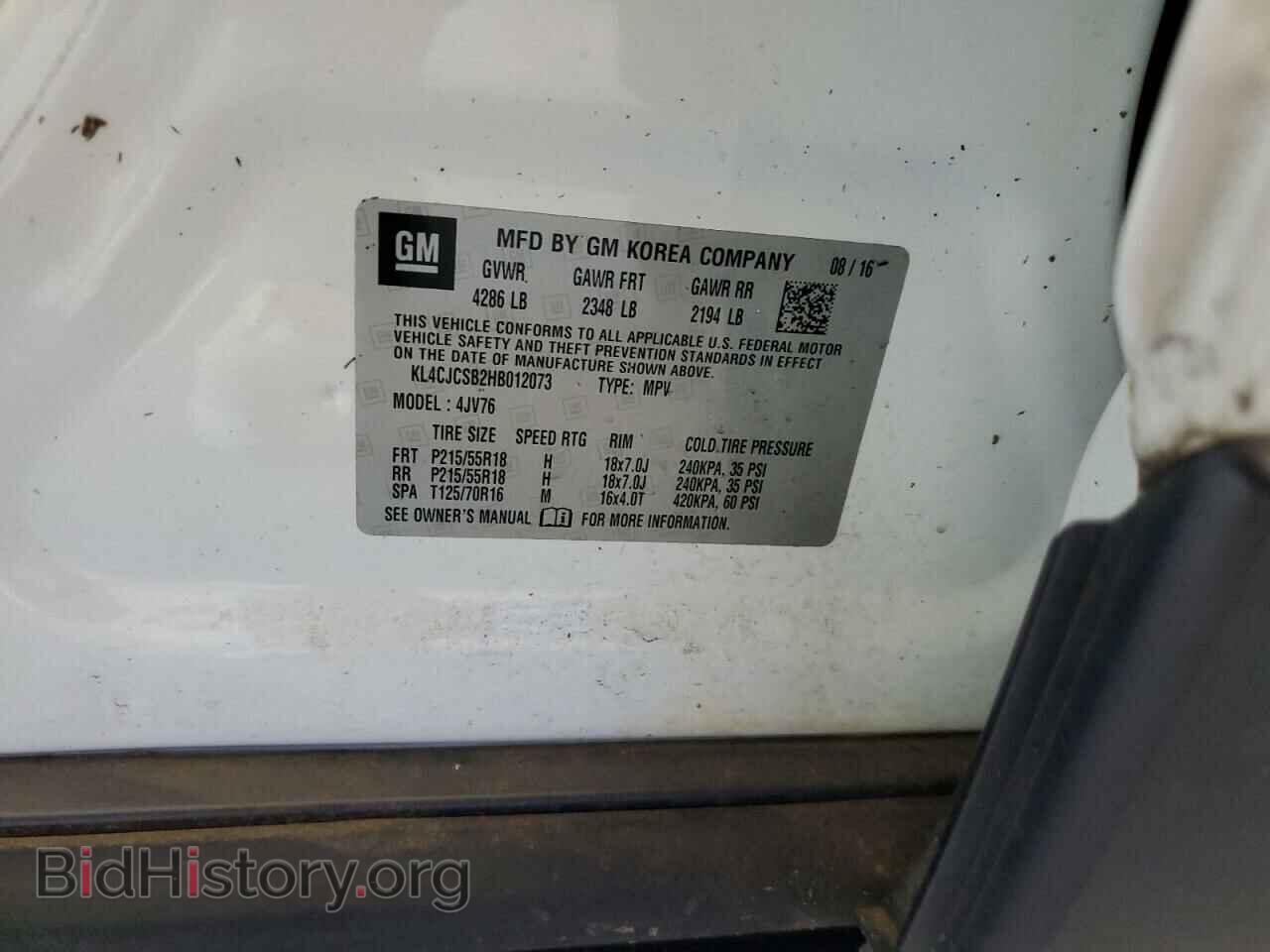 2017 BUICK ENCORE - VIN: KL4CJCSB2HB012073 - Photo 14