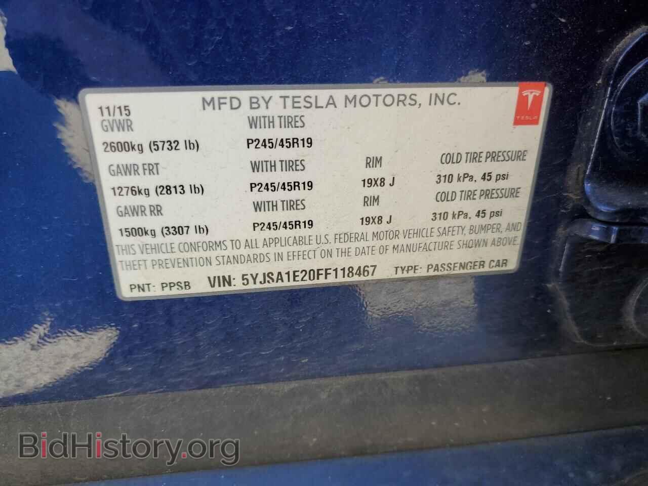 2015 TESLA MODEL S - VIN: 5YJSA1E20FF118467 - Photo 12
