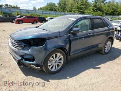 2020 Ford EDGE Titanium, синий — VIN 2FMPK4K96LBA86635, Copart