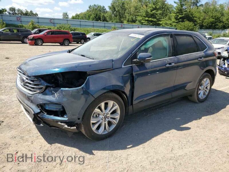 2020 Ford EDGE Titanium (VIN 2FMPK4K96LBA86635) — photo 1 of 13, Copart, damage: front end