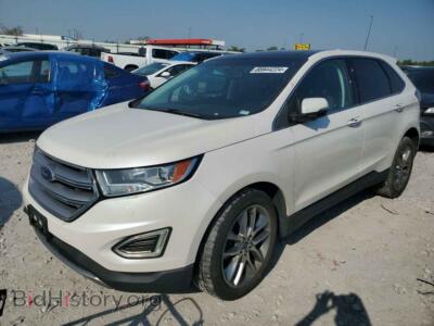 2015 Ford EDGE Titanium, white — VIN 2FMTK4K85FBC31240, Copart