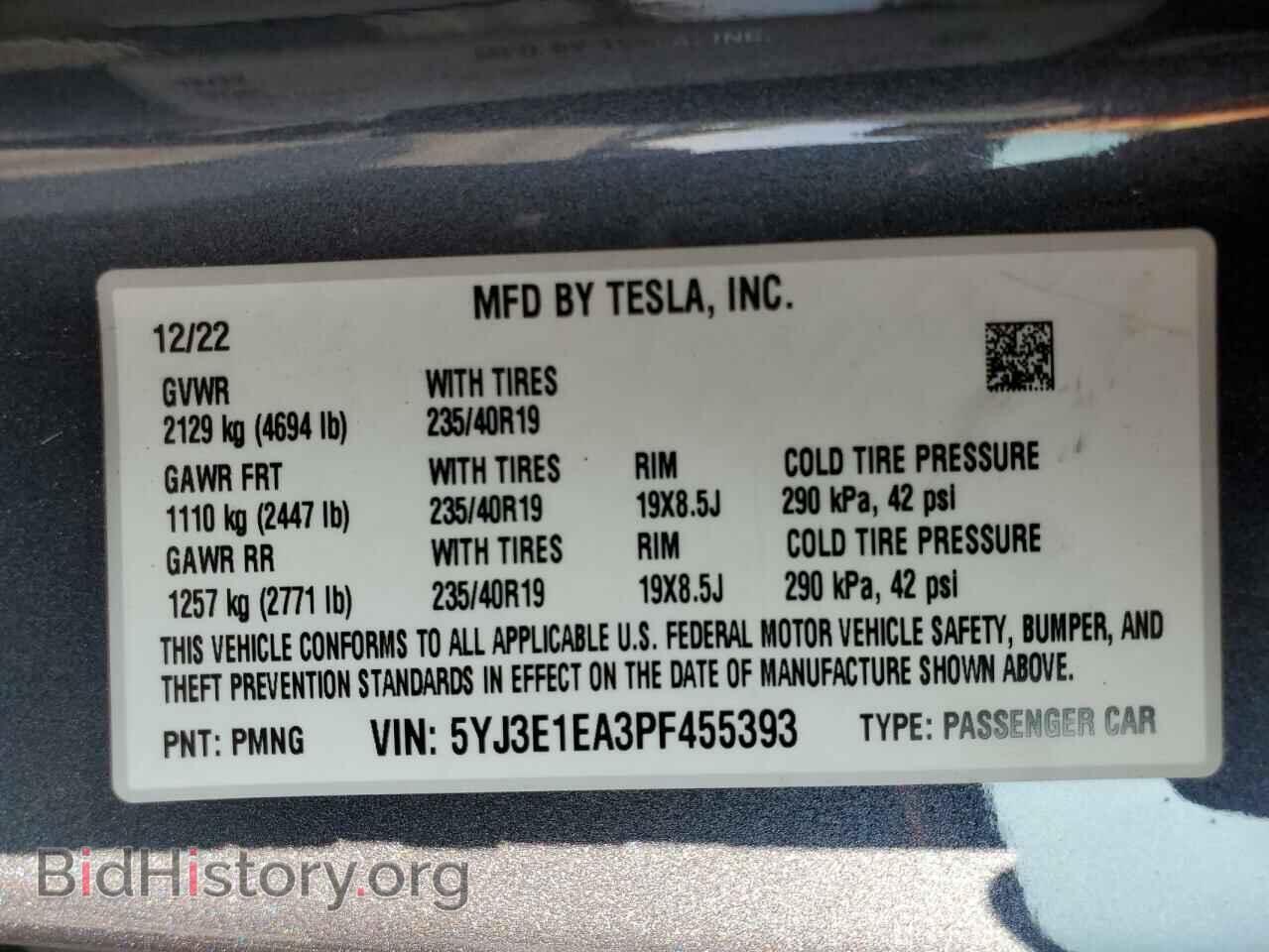 2023 TESLA MODEL 3 - VIN: 5YJ3E1EA3PF455393 - Photo 13