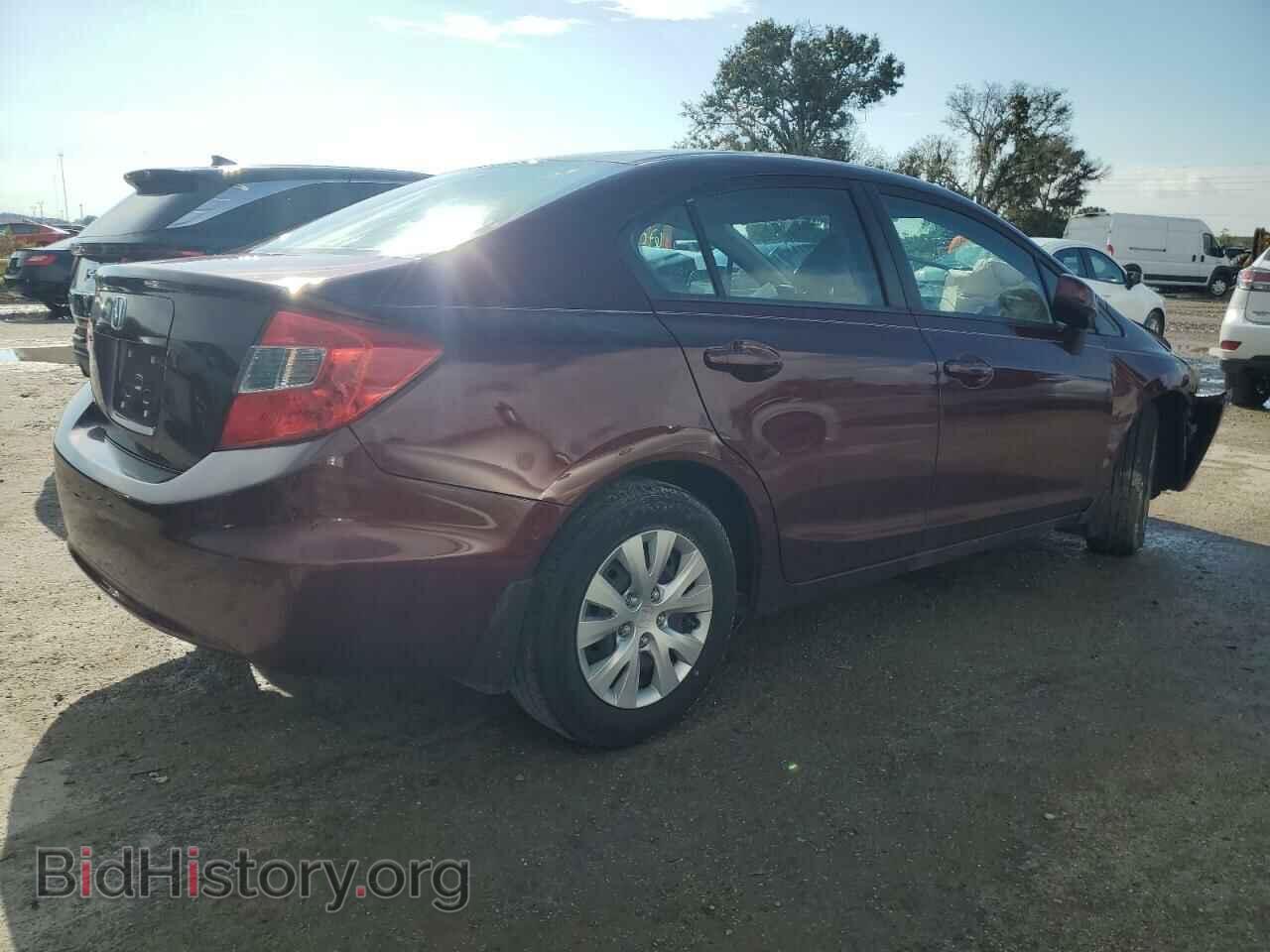 2012 HONDA CIVIC - VIN: 19XFB2F5XCE077635 - Фото 3