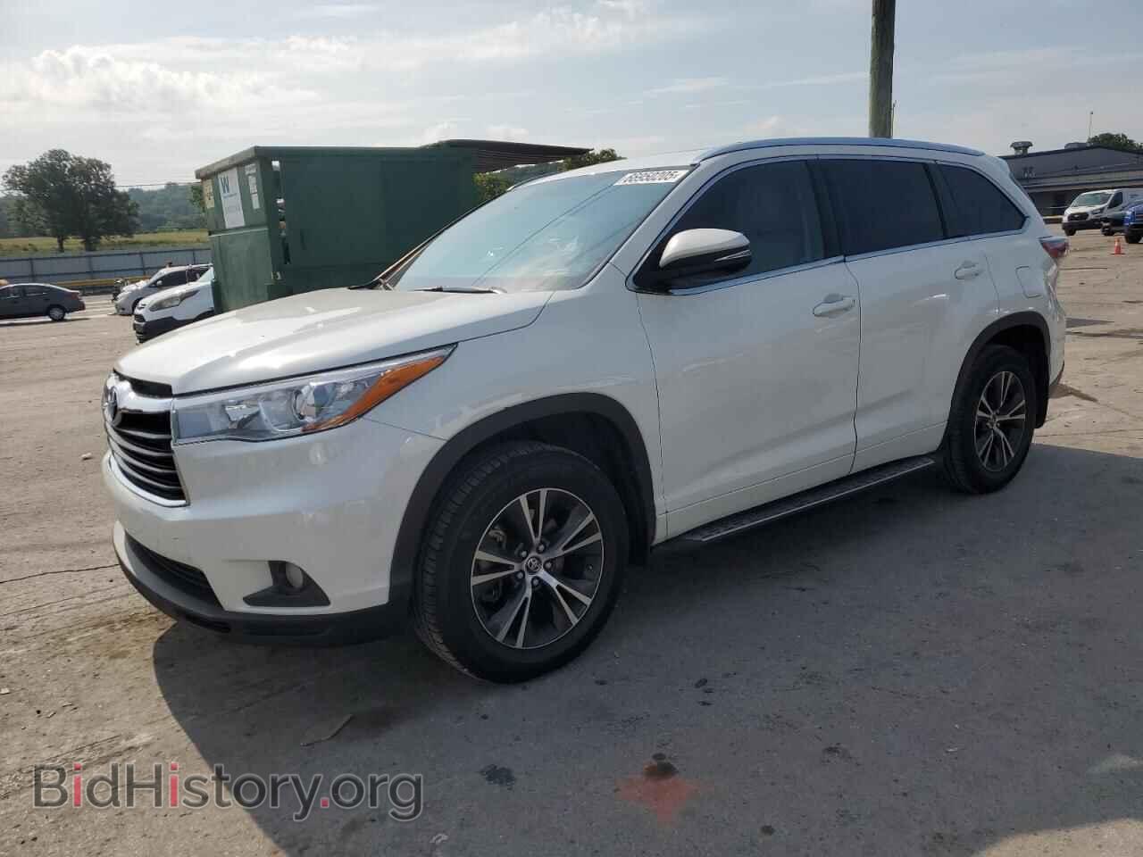 Photo 5TDKKRFHXGS158003 - TOYOTA HIGHLANDER 2016