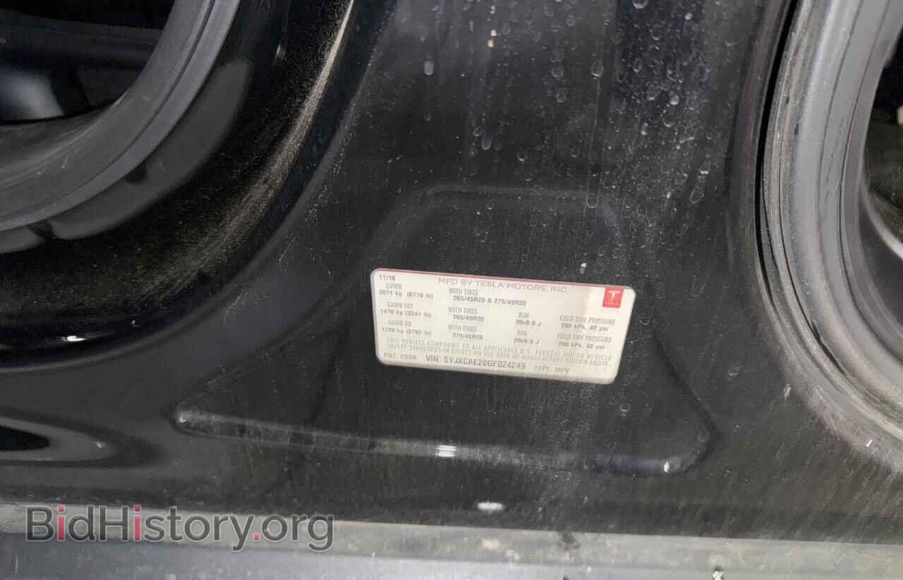 2016 TESLA MODEL X - VIN: 5YJXCAE20GF024249 - Photo 10