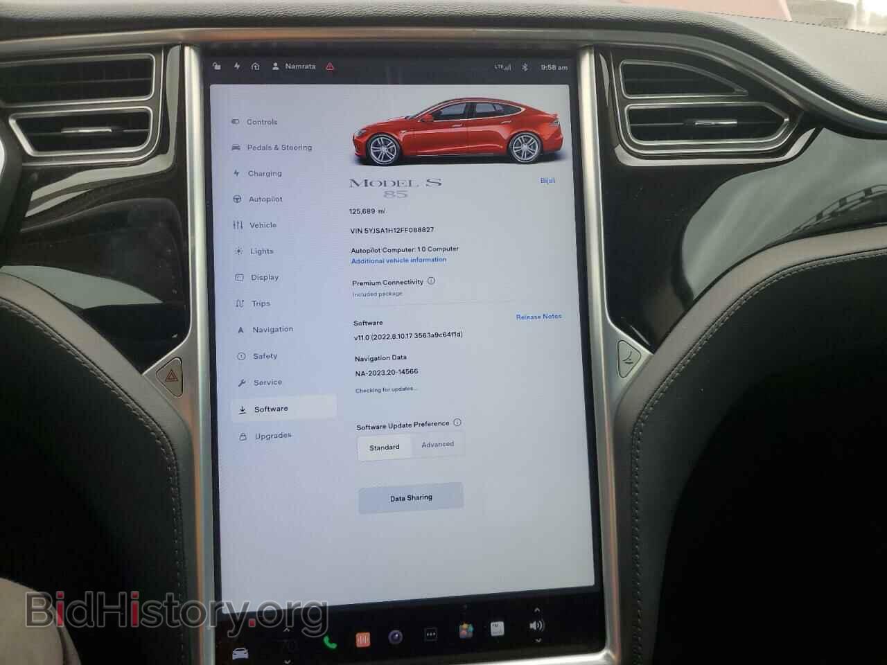 2015 TESLA MODEL S - VIN: 5YJSA1H12FF088827 - Photo 9