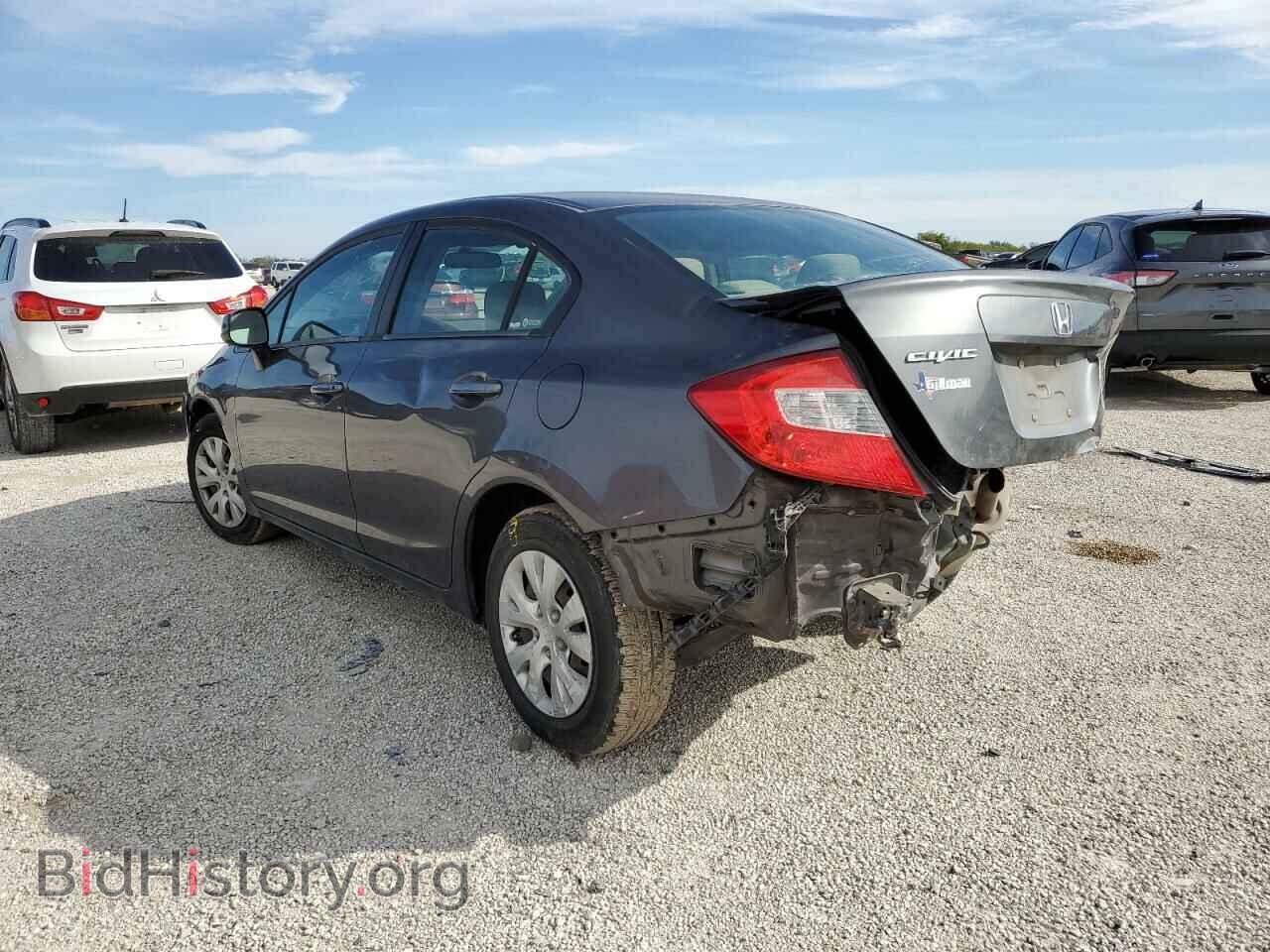 2012 HONDA CIVIC - VIN: 2HGFB2E52CH553349 - Фото 2