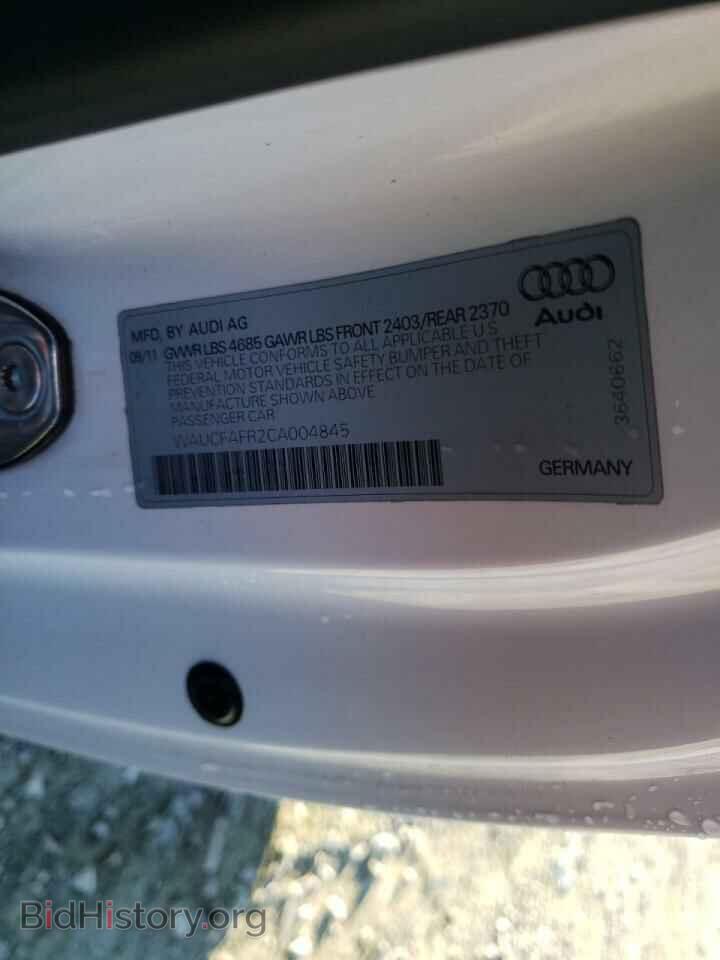 2012 AUDI A5 - VIN: WAUCFAFR2CA004845 - Photo 10