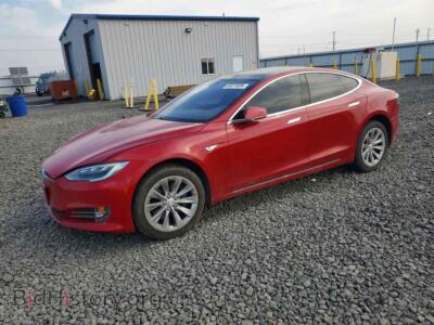 2016 Tesla MODEL S, красный — VIN 5YJSA1E2XGF154975, Copart