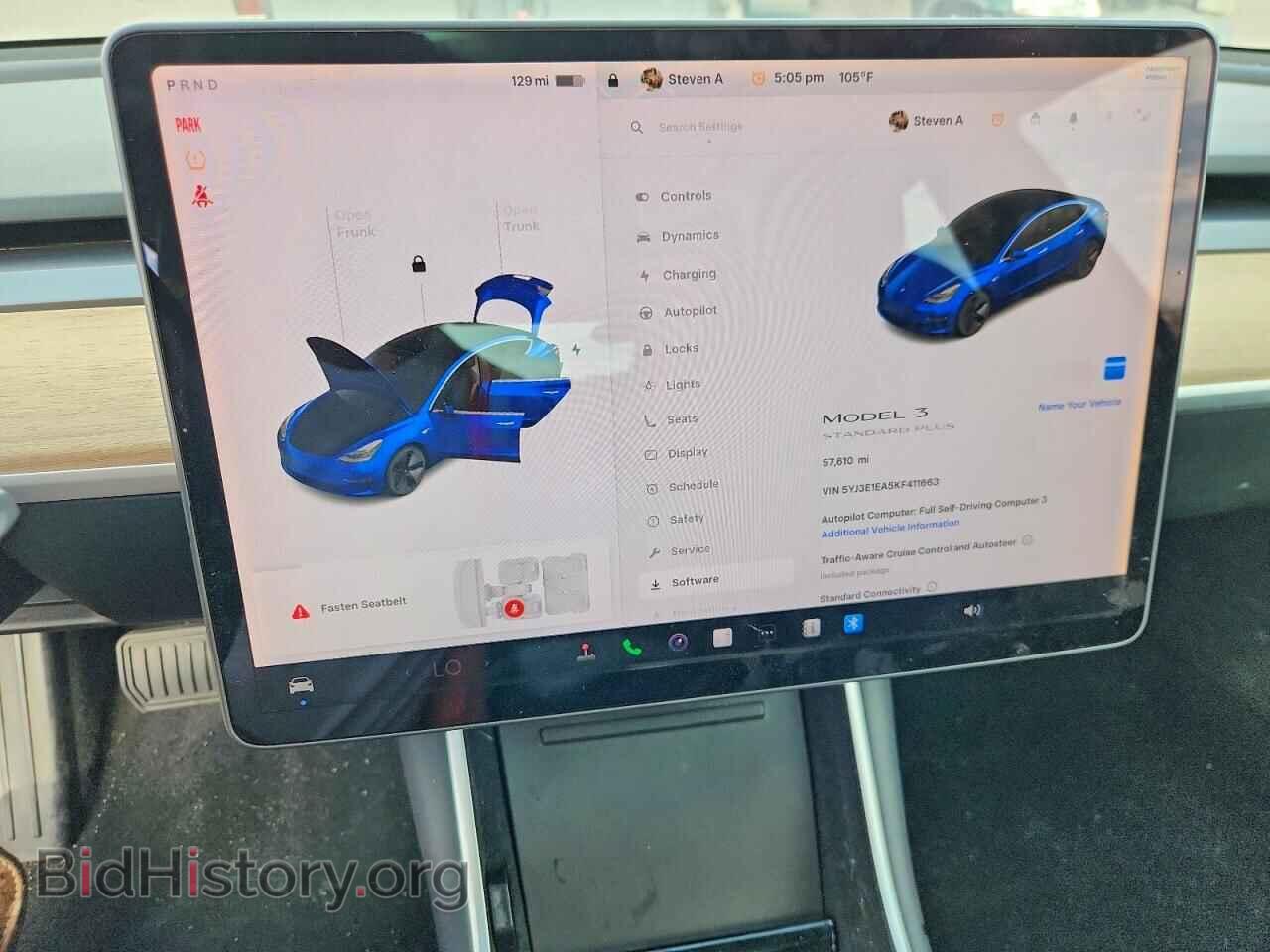 2019 TESLA MODEL 3 - VIN: 5YJ3E1EA5KF411663 - Фото 9