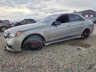 2014 Mercedes-Benz E-CLASS 63 AMG-S, gray — VIN WDDHF7GB0EB072061, Copart