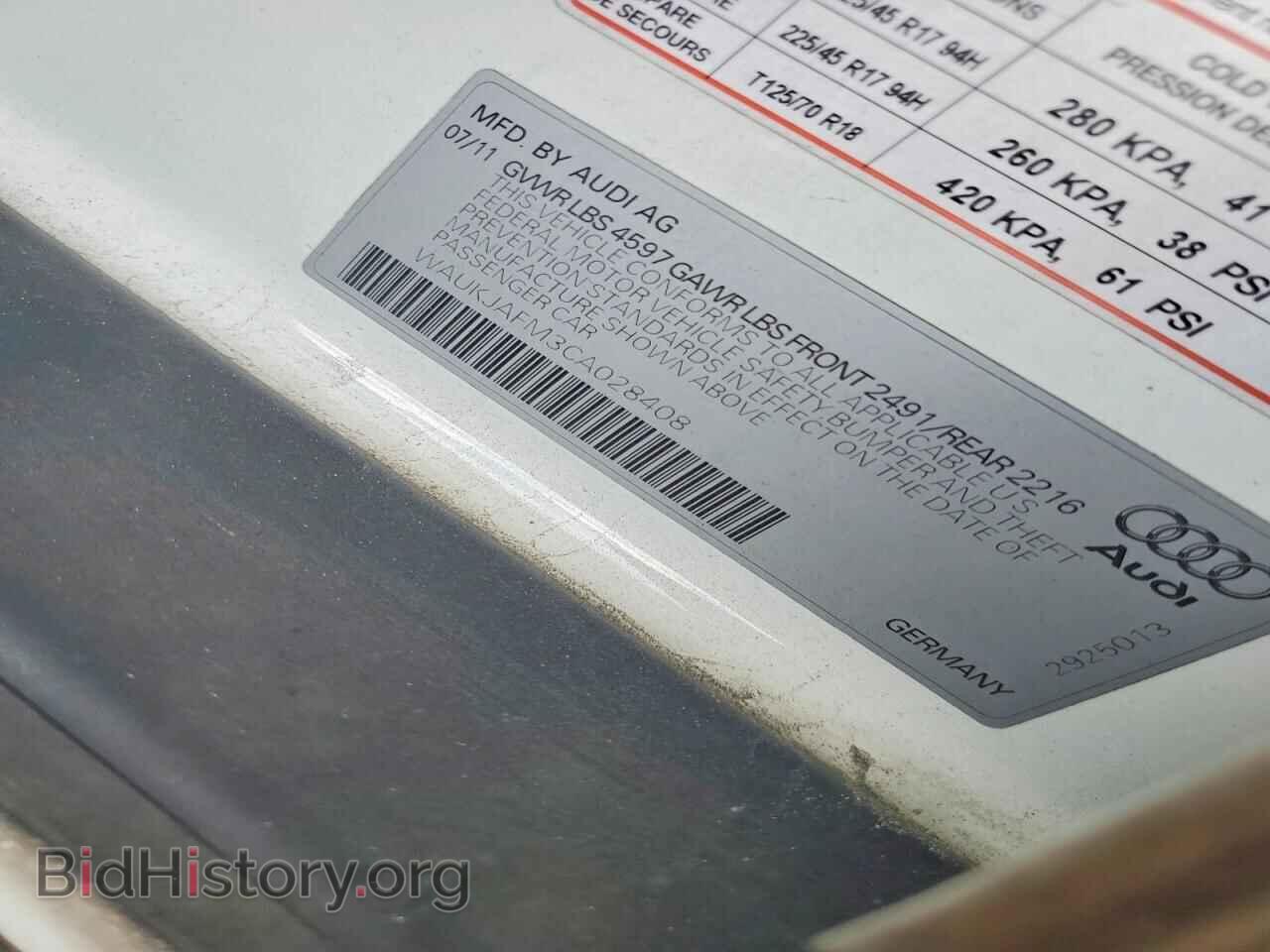 2012 AUDI A3 - VIN: WAUKJAFM3CA028408 - Photo 12