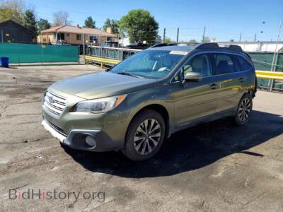 2017 Subaru OUTBACK 2.5I Limited, зеленый — VIN 4S4BSANC2H3301435, Copart