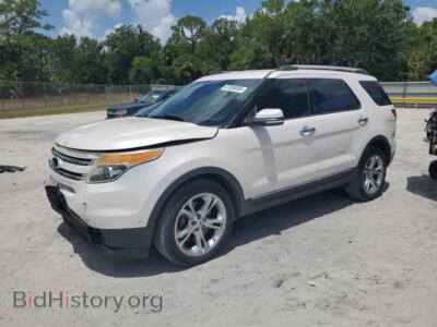 2014 Ford EXPLORER Limited, белый — VIN 1FM5K7F82EGC45026, Copart